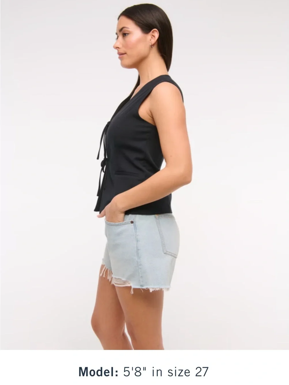 Abercrombie & Fitch Curve Love Low Rise Baggy Shorts